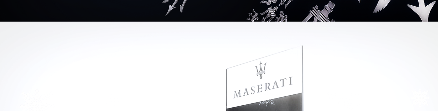 maserati Christmas campaign snowflake Trident italian luxury automotive  