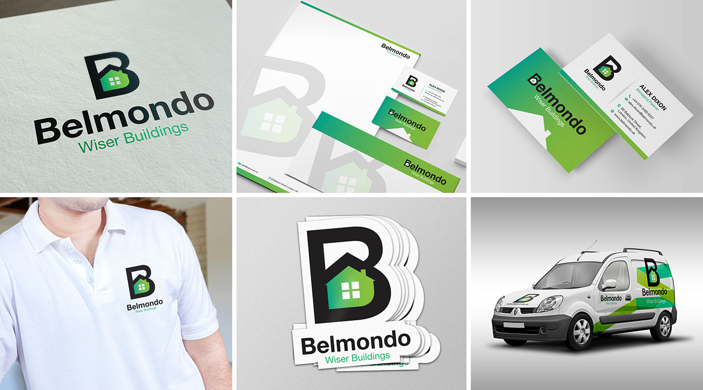 Belmondo ioana bitin belmondo services Website buildings construction rebranding eco-friendly stationary Small Business