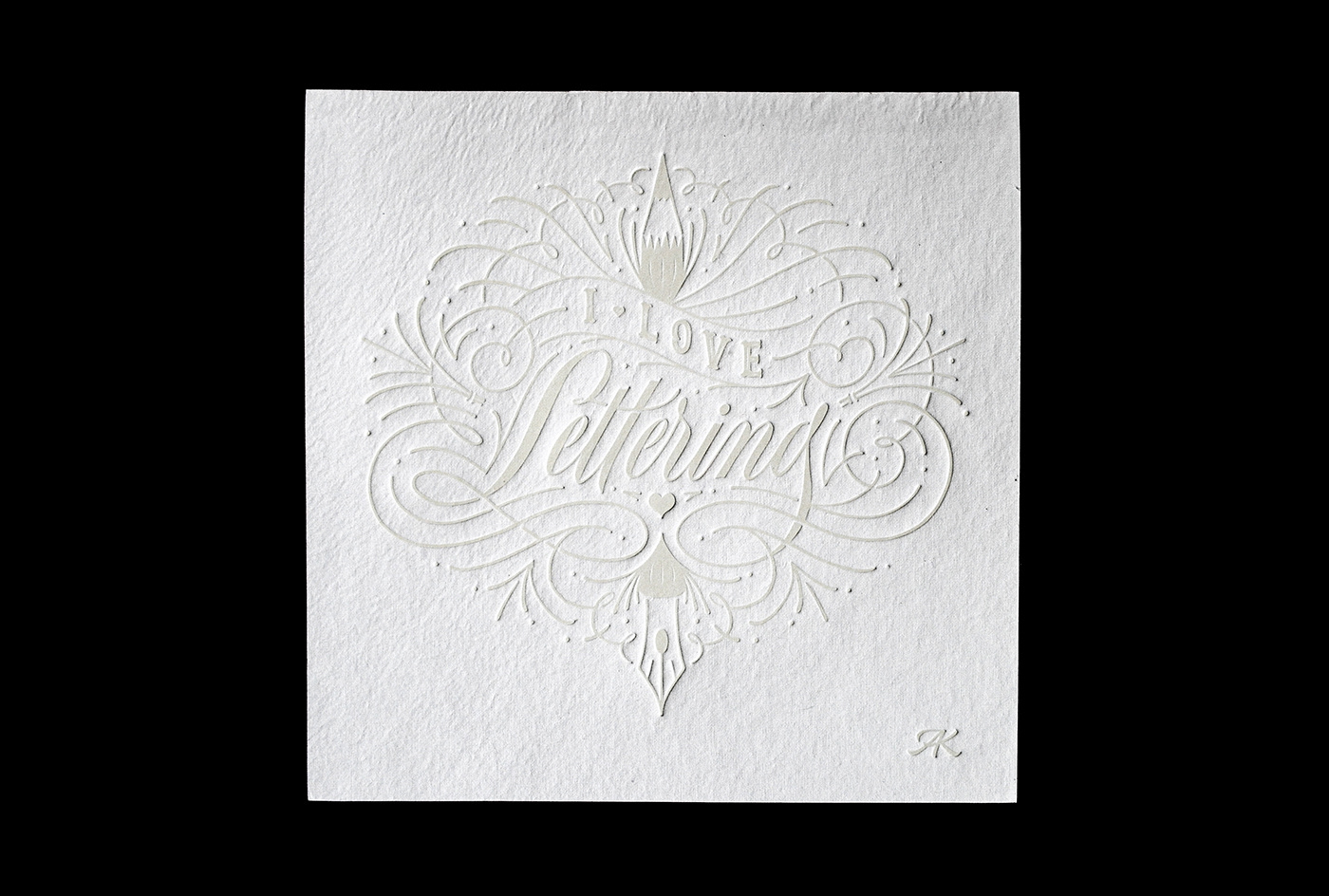 caligrafia Calligraphy   hand-lettering handmade hotstamping letter arts lettering letterpress Printing process