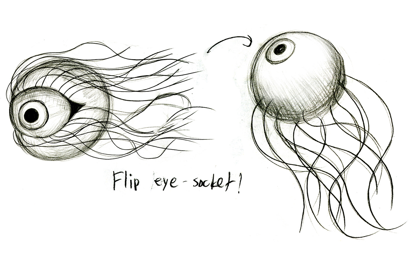 #progress #Design #concept #characterdesign #eyeball #monster #Creature #sketch #render #comet