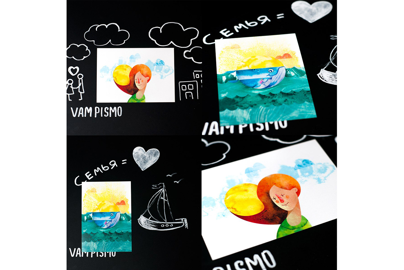 ILLUSTRATION  Illustrator Love postcard card heymashu art иллюстрация Иллюстратор любовь