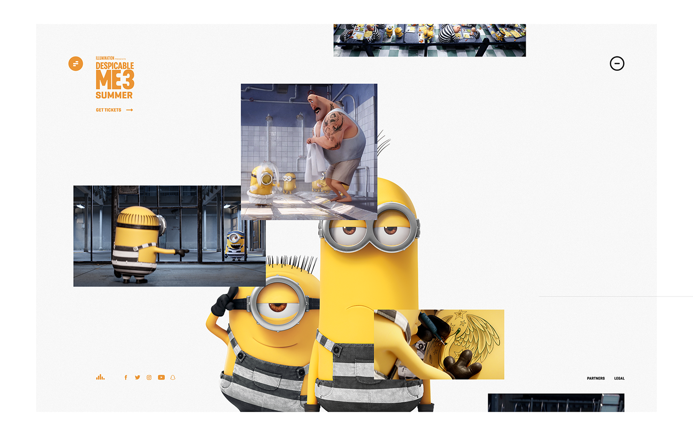 minions Web UI interactions SuperHero editorial characters typography   mobile colour