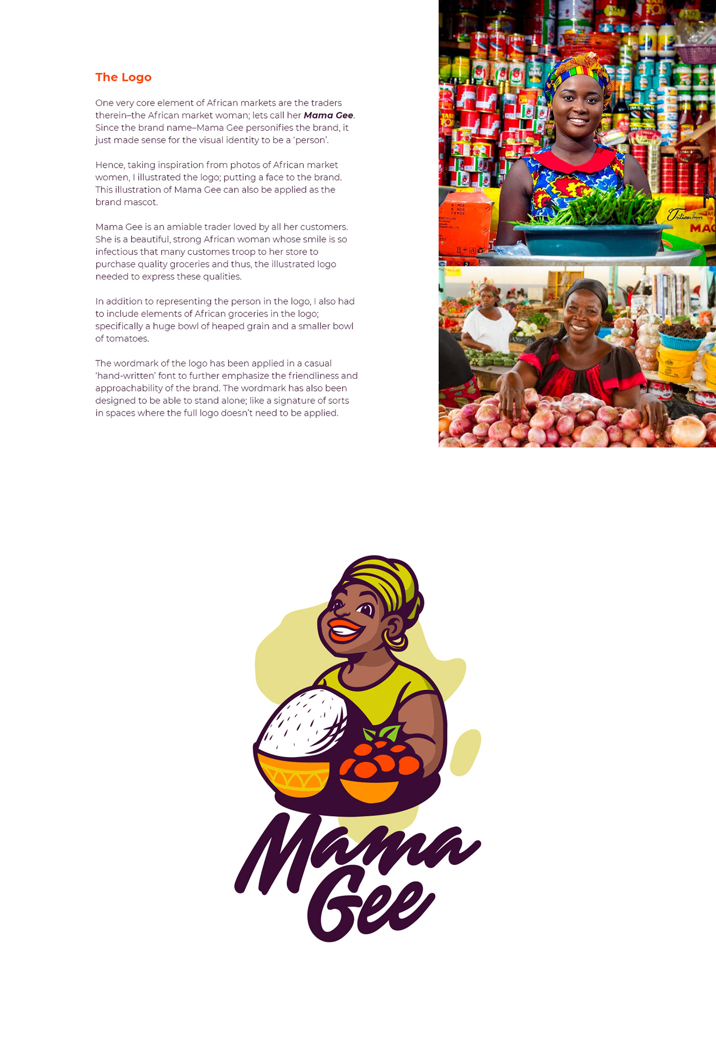 african African Groceries branding  Food  groceries online store