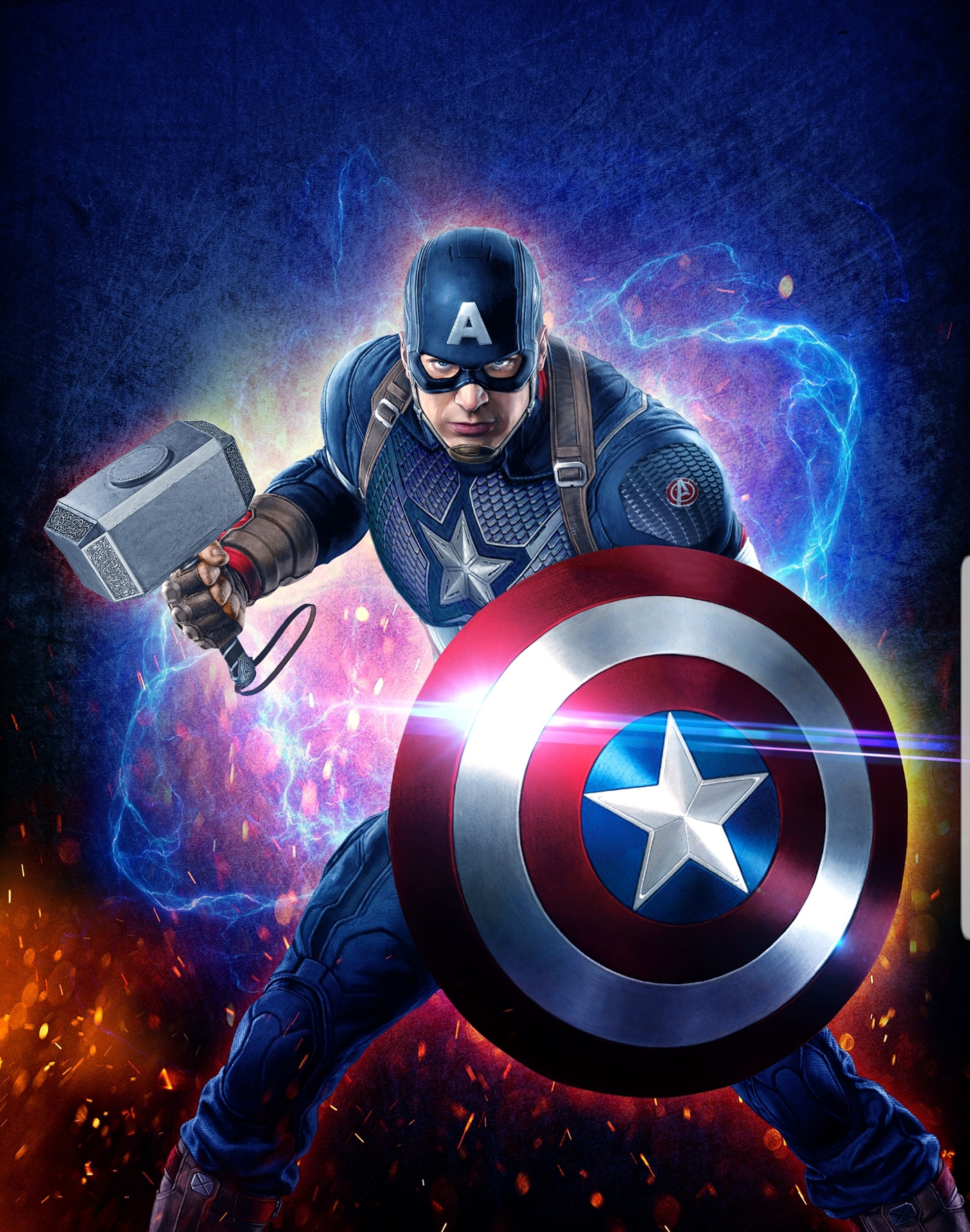 wallpaper Avengers captain america endgame poster