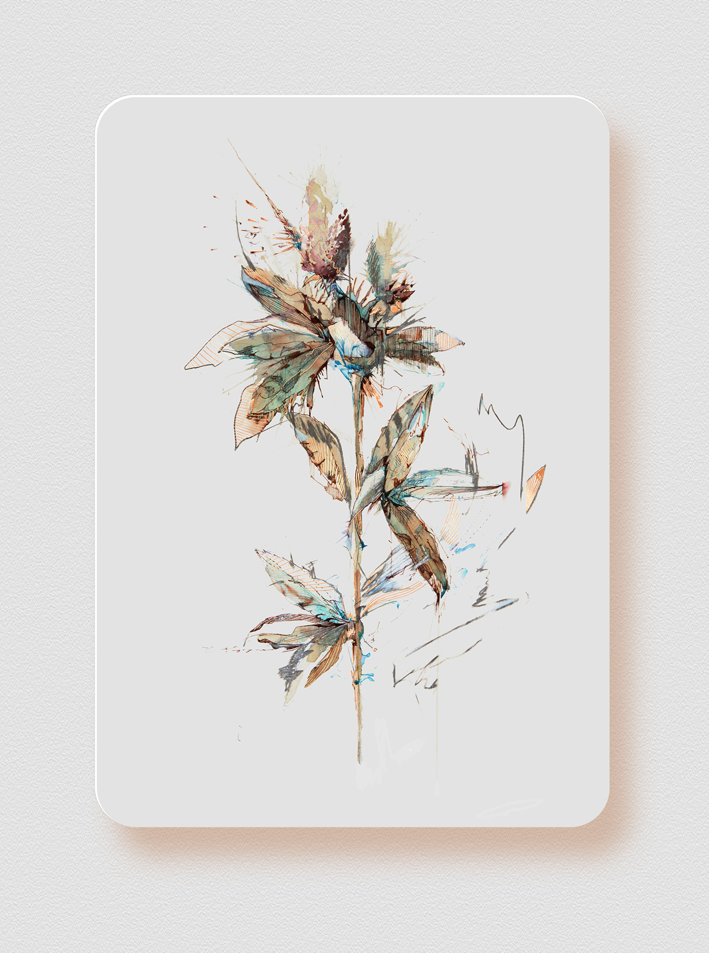 blossom energy floral flower Kickstarter print tea violence visceral visual