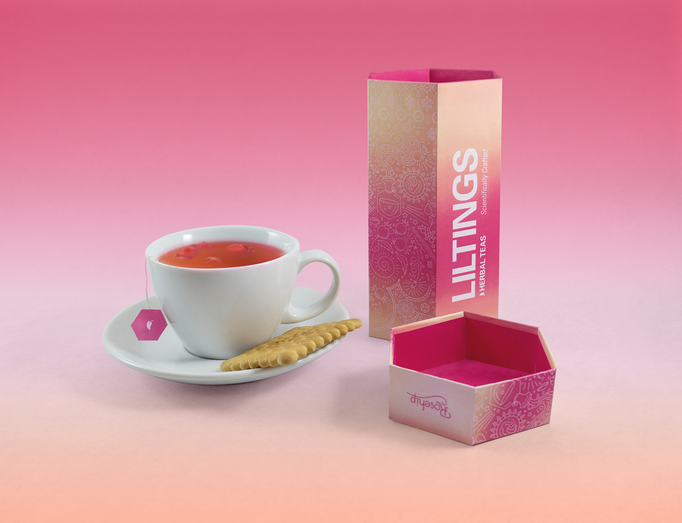 gradients lineart Packaging tea