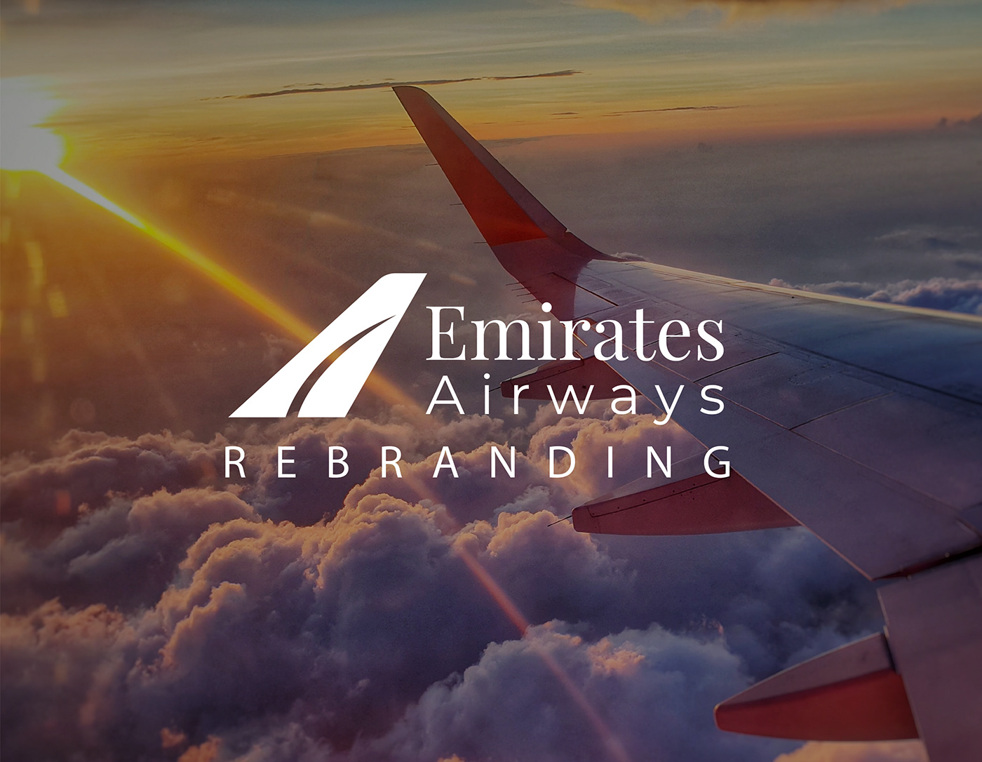 airline airplane brand branding  carporate identity kit creative design emirates logo Rebrand