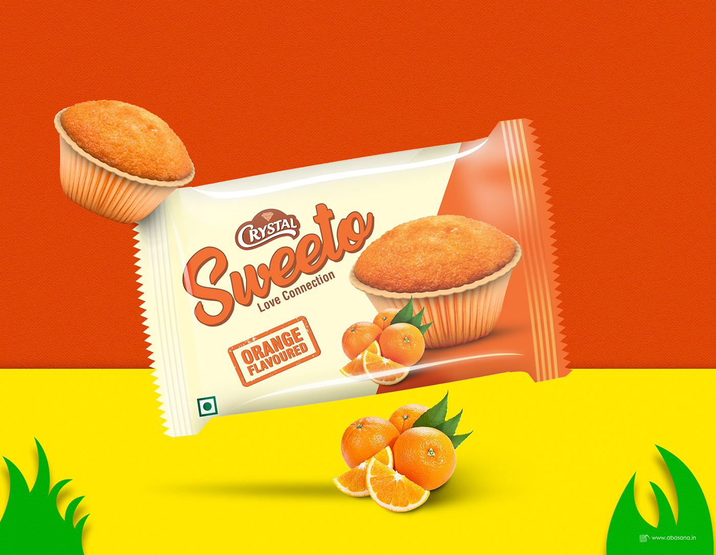 sweeto muffins orange Pinapple strawberry vanilla packaging design Advertising Agency creative packaging product packaging