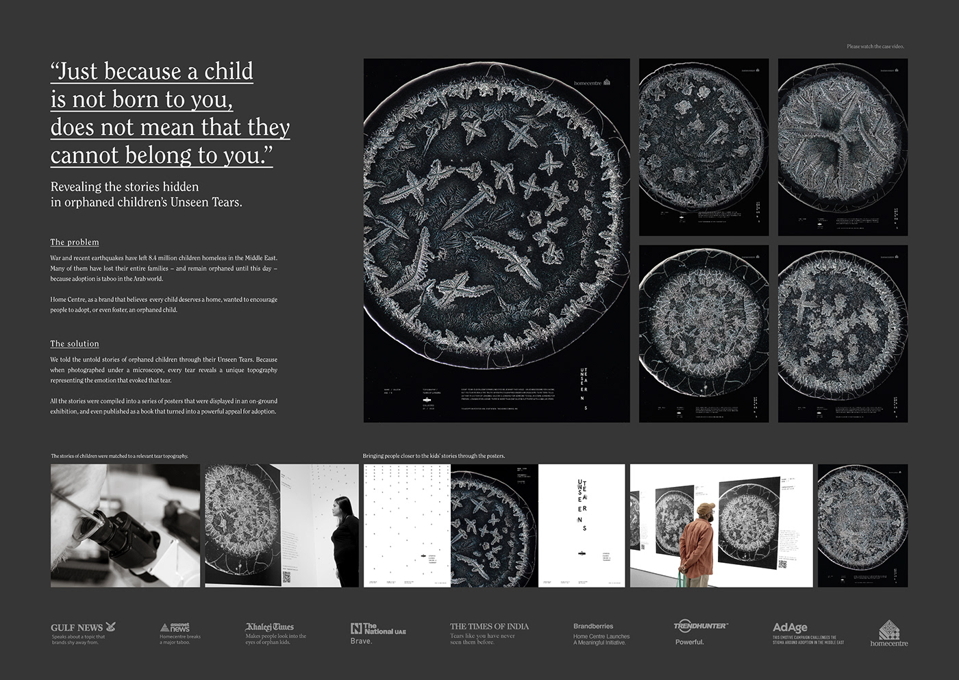 tears topography typography   design canneslions Awards print Leo Burnett Dubai abtract art Home Centre MENA
