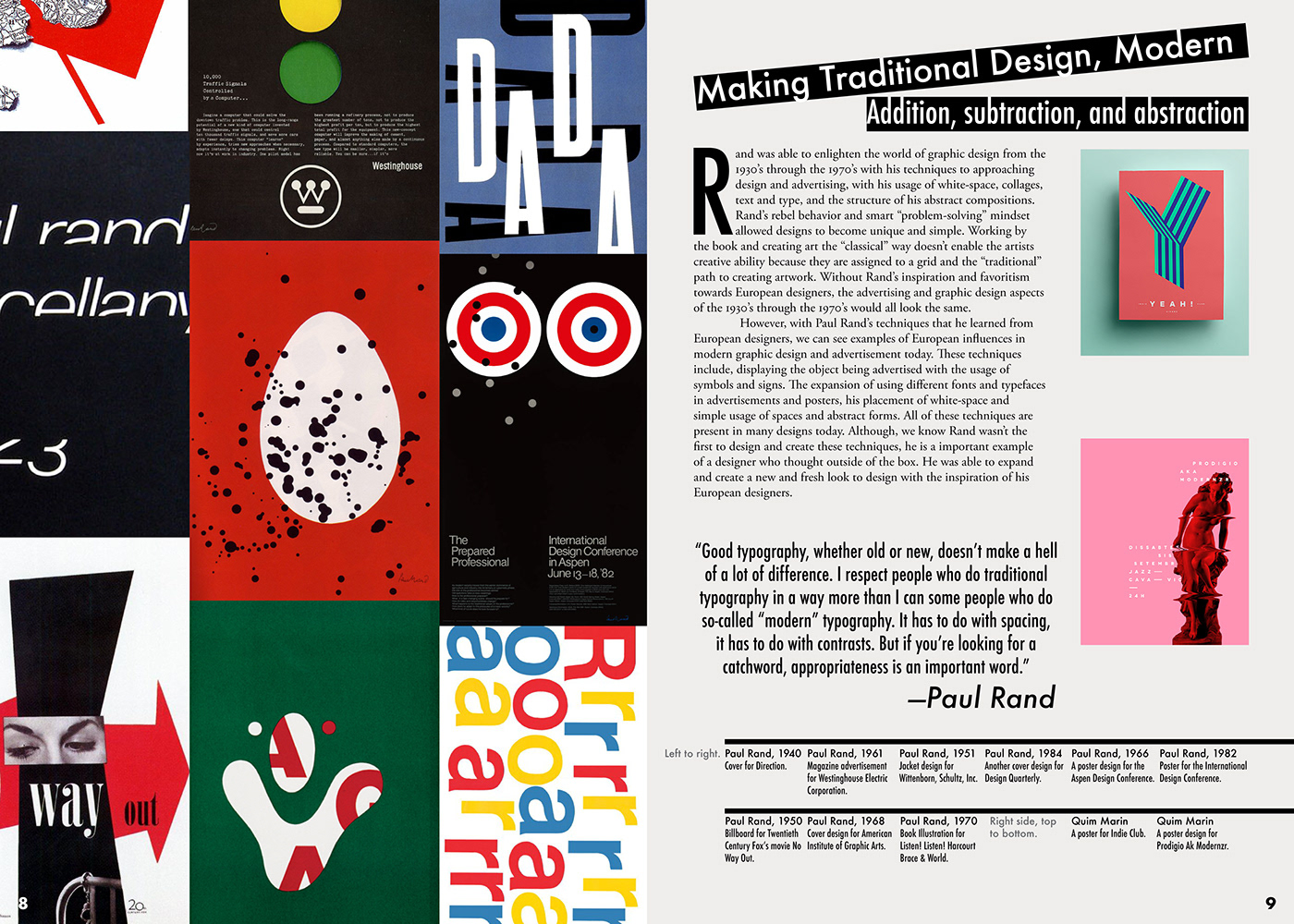 Paul Rand - How His Techniques Changed Graphic Design. on Behance1400 x 1000