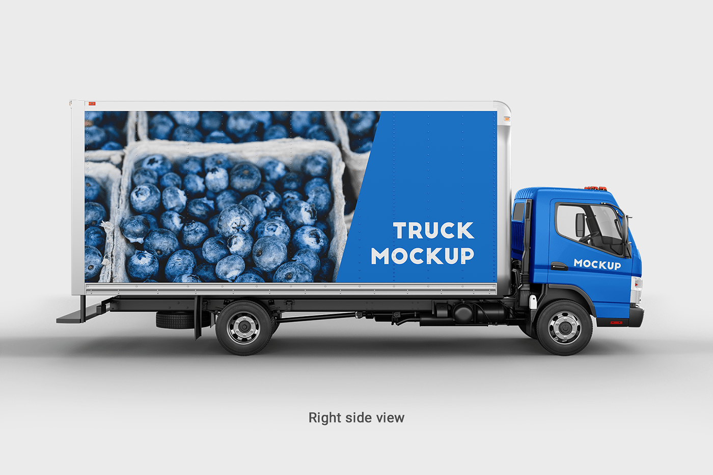 advertising mockup banner company identity delivery truck mockup mitsubishi fuso presentation template spedition &logistics vehicle branding wrapping mockup wraps & stickers