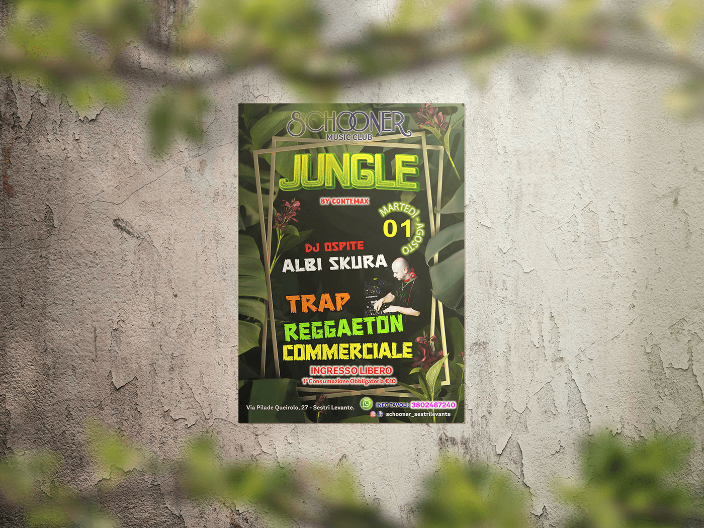 ▪ Concetto e progettazione
di arte grafica, manifesti a tema
Jungle Party. 2023 🔥💃🏖️🎶