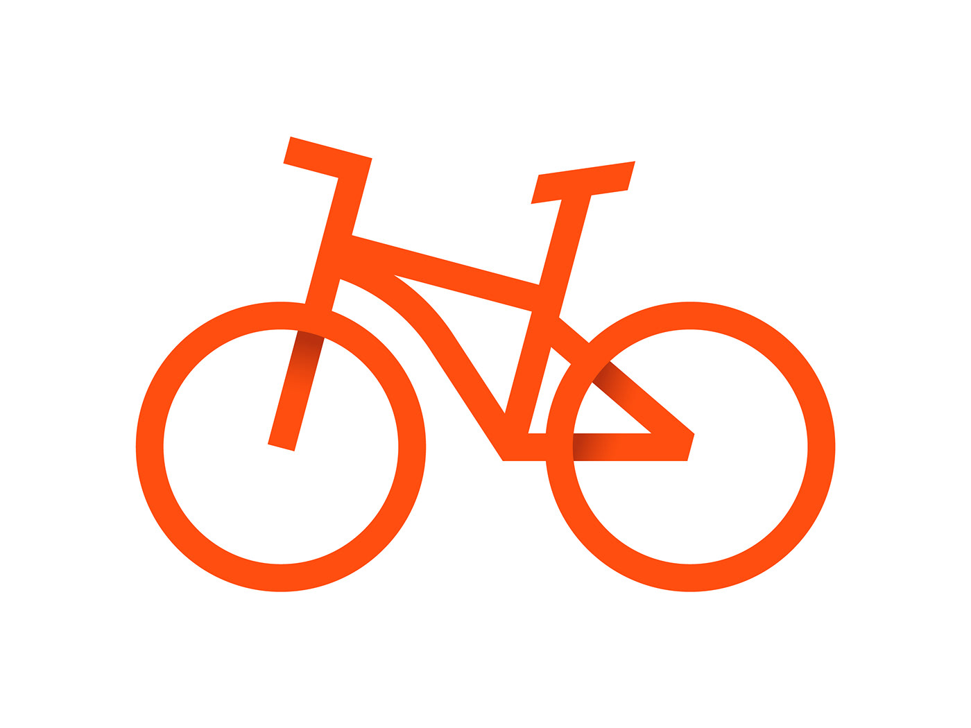 Icon symbol logo flat design design graphic Bicycle