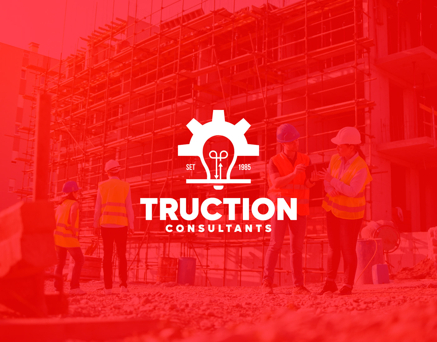 construction construction logo Consulting Real estate logo building logo Gear Investment agency growth logo