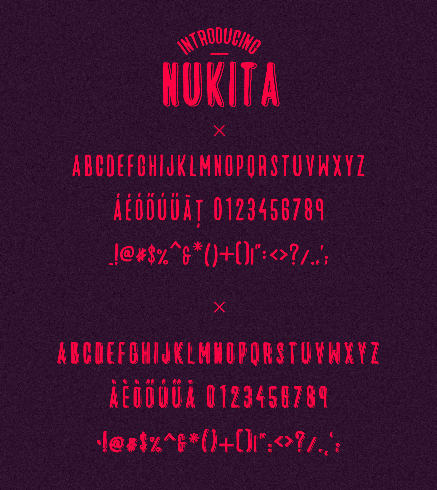 nukita font letter Typeface alphabet design vector handmade sanserif