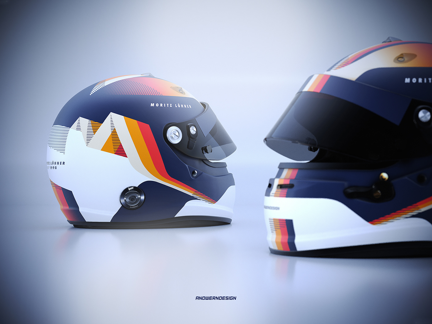 3D Rendering automotive   car dtm Helmet helmet design LiveryDesign Motorsport racecar Racing