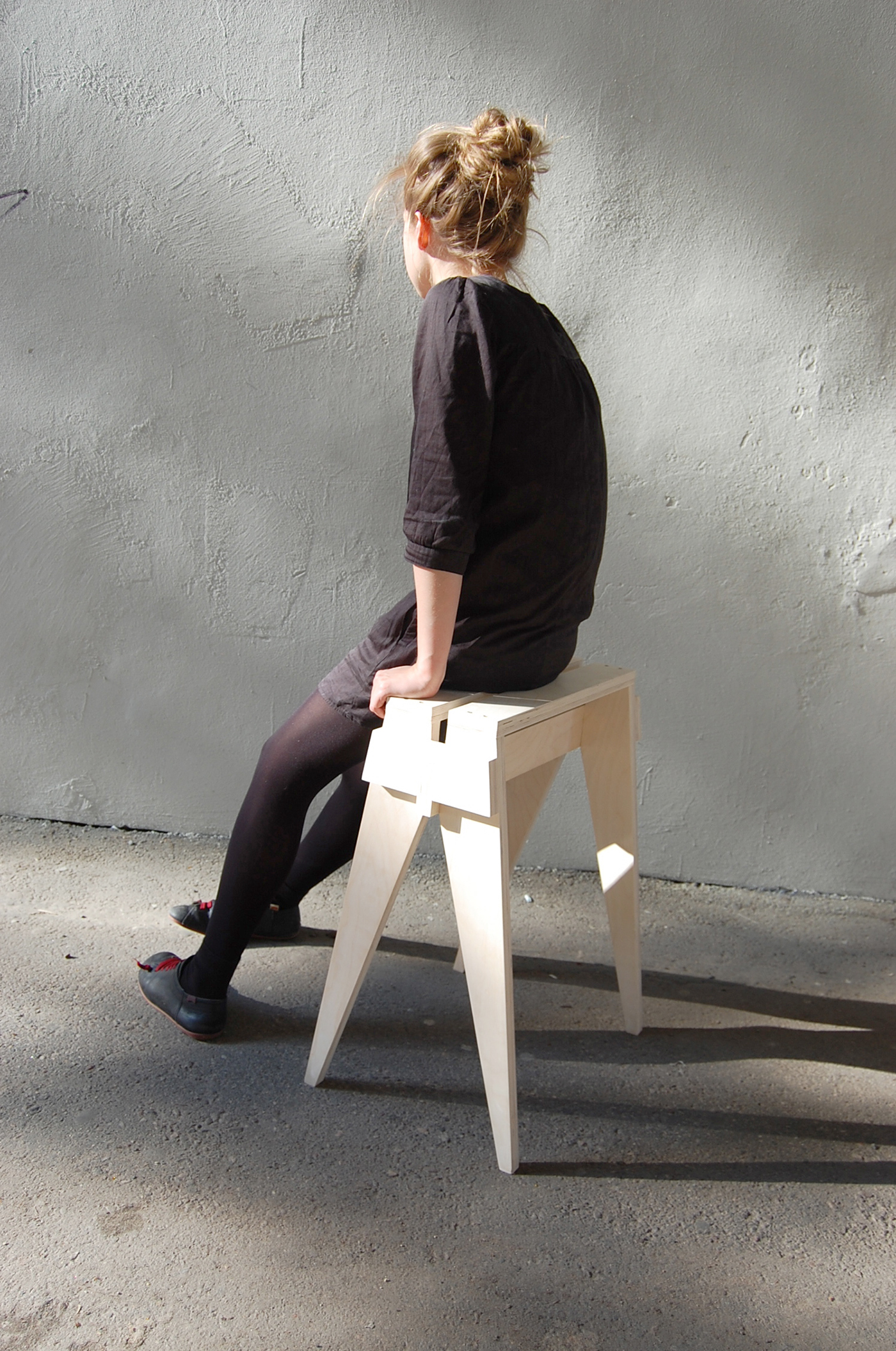 ozka chair stool furniture goat wood materials bench indoor Interior construction design idea PEW seat