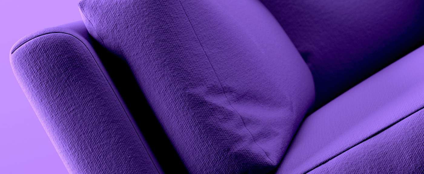 c4d CGI cloth comfort material octane Render rnd sofa texture