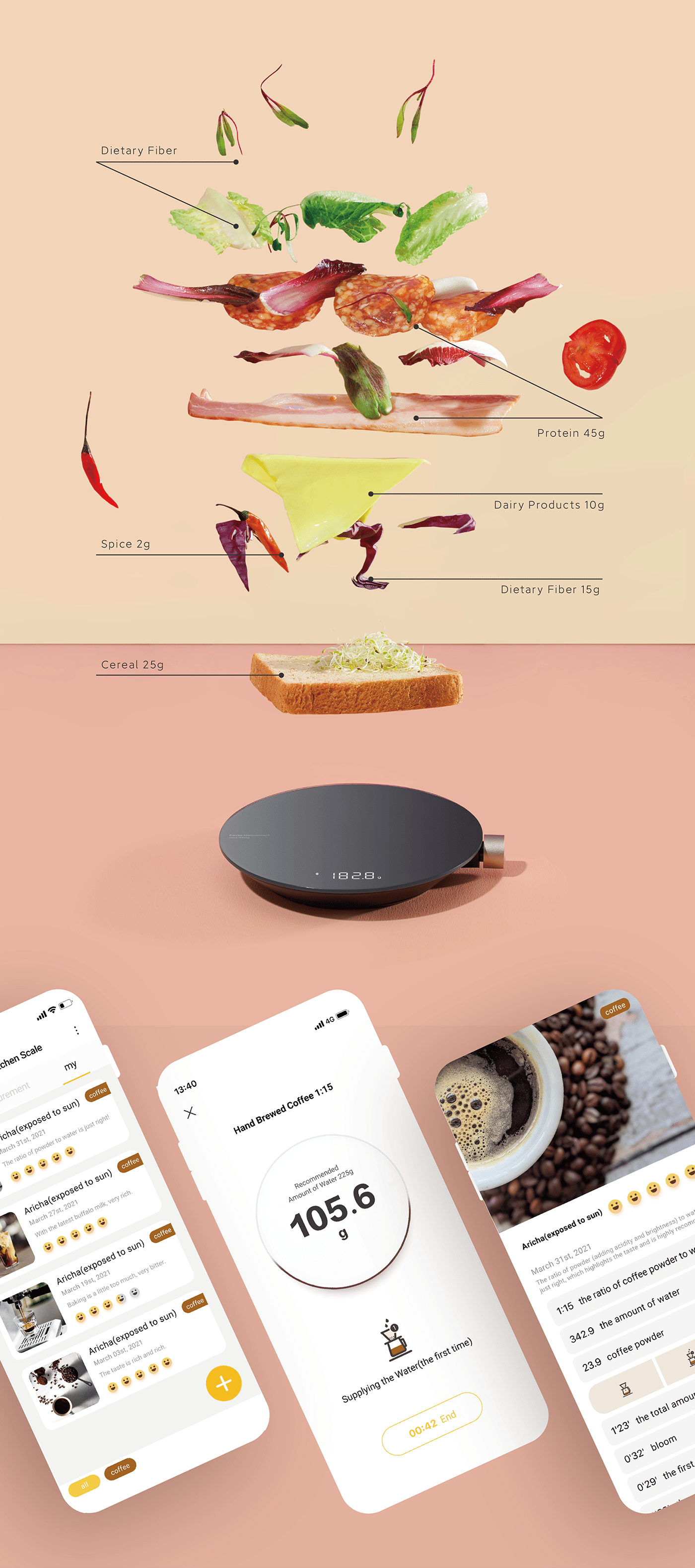 baking Coffee Food  kitchen kitchen scale KITCHENWARE scale Smart Smart Home