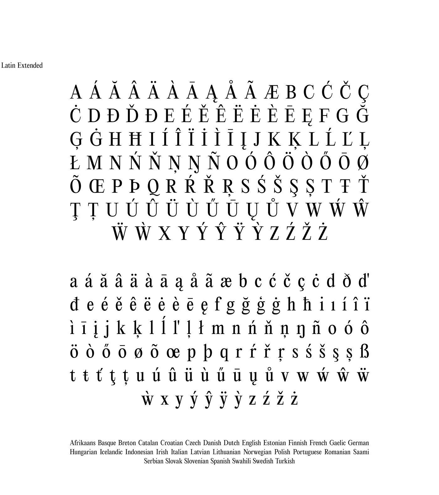 free font serif Typeface elegant narrow editorial type modern Quality