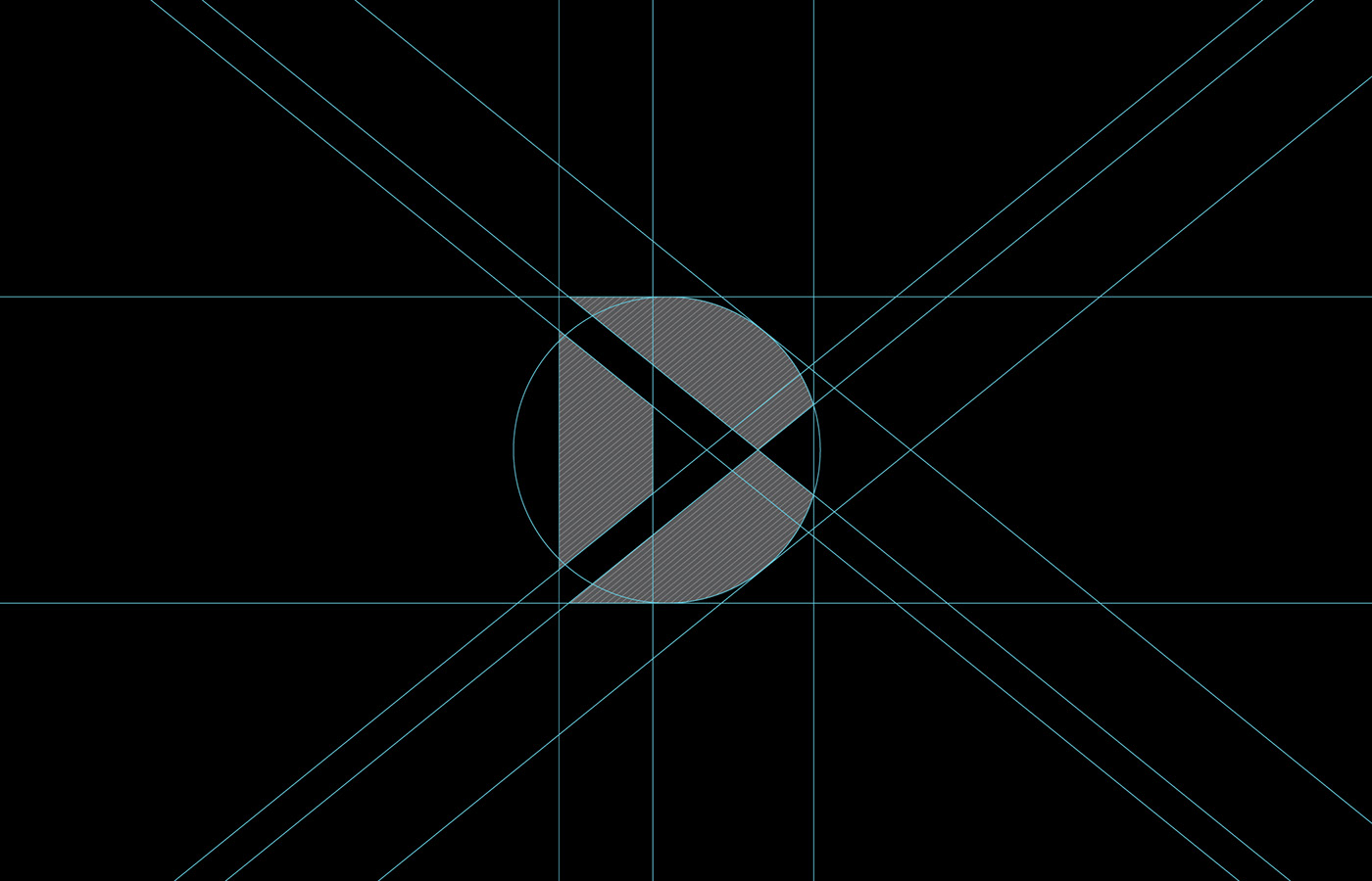 Lettermark design grids of a video production company