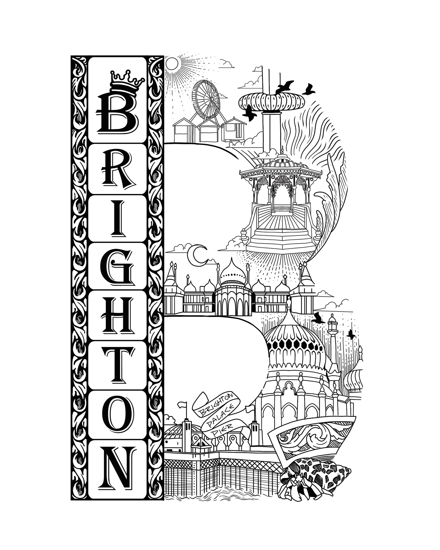 brighton UK design adobe illustrator Brand Design visual identity Logo Design brand identity ILLUSTRATION  brighton city college