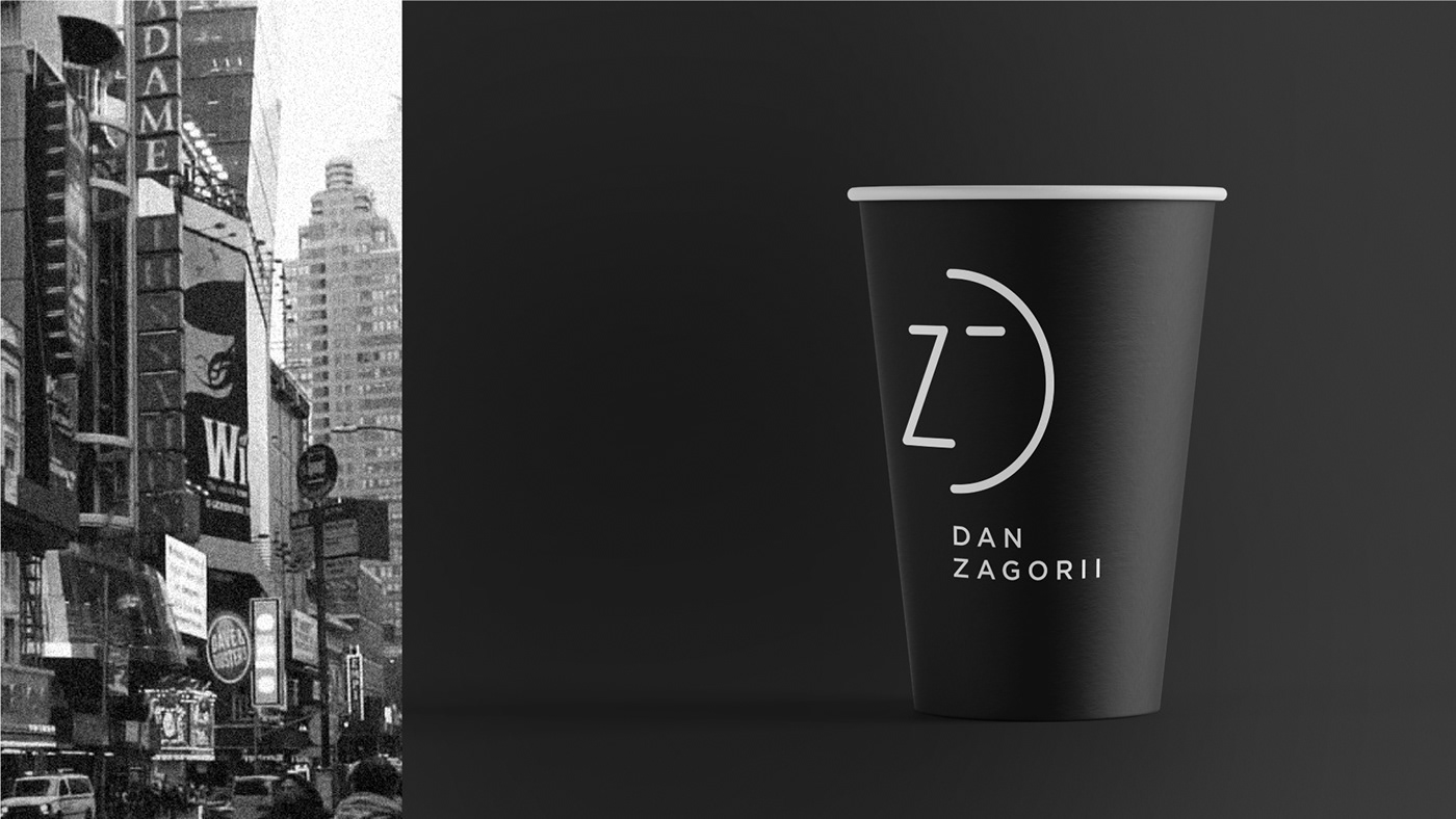 blogger brand identity branding  Dan Zagorii identity logo monogram mykolakovalenkostudio