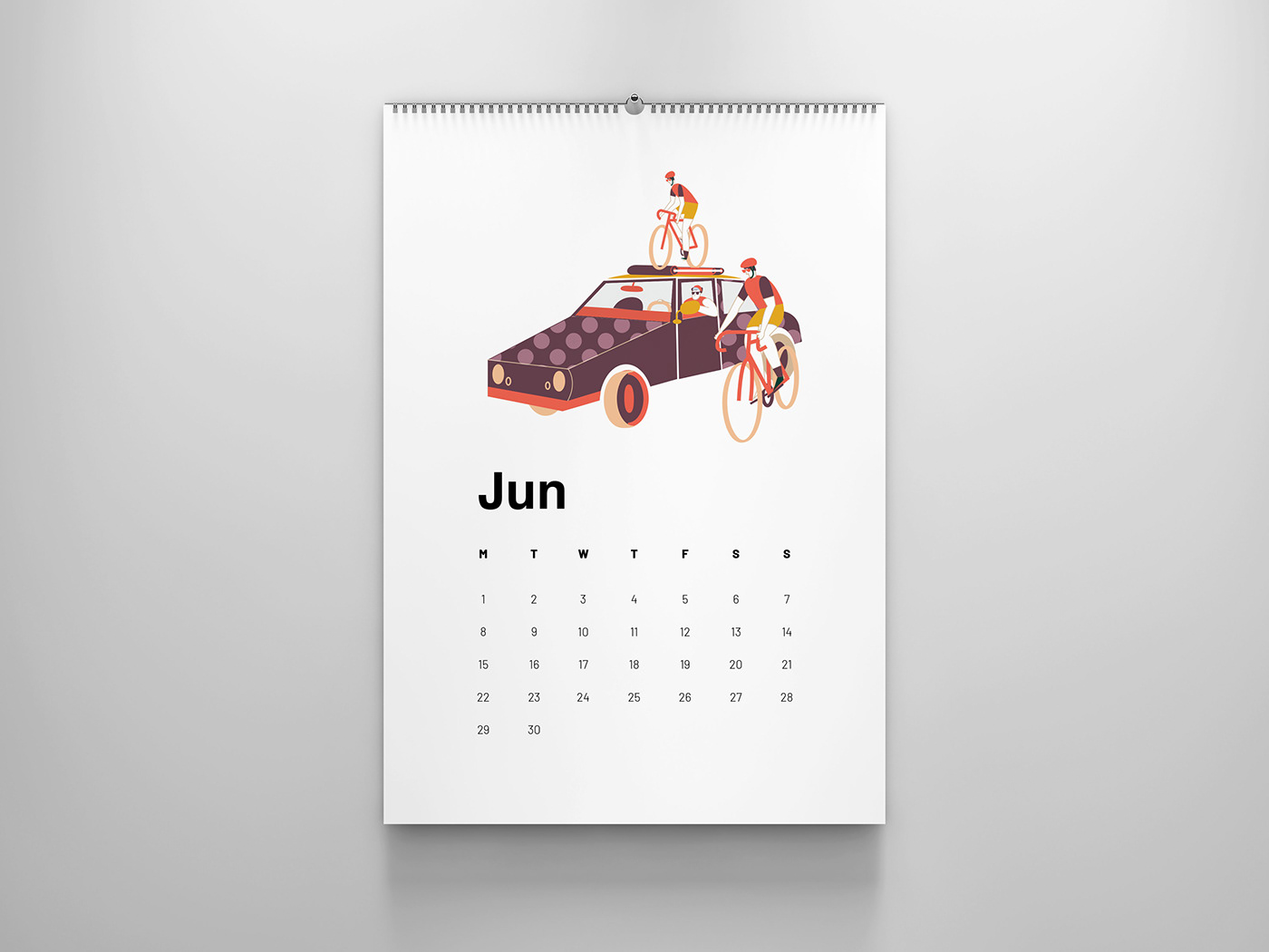 Cycling Bike ride roadbike ILLUSTRATION  calendar graphicdesign bici race TDF