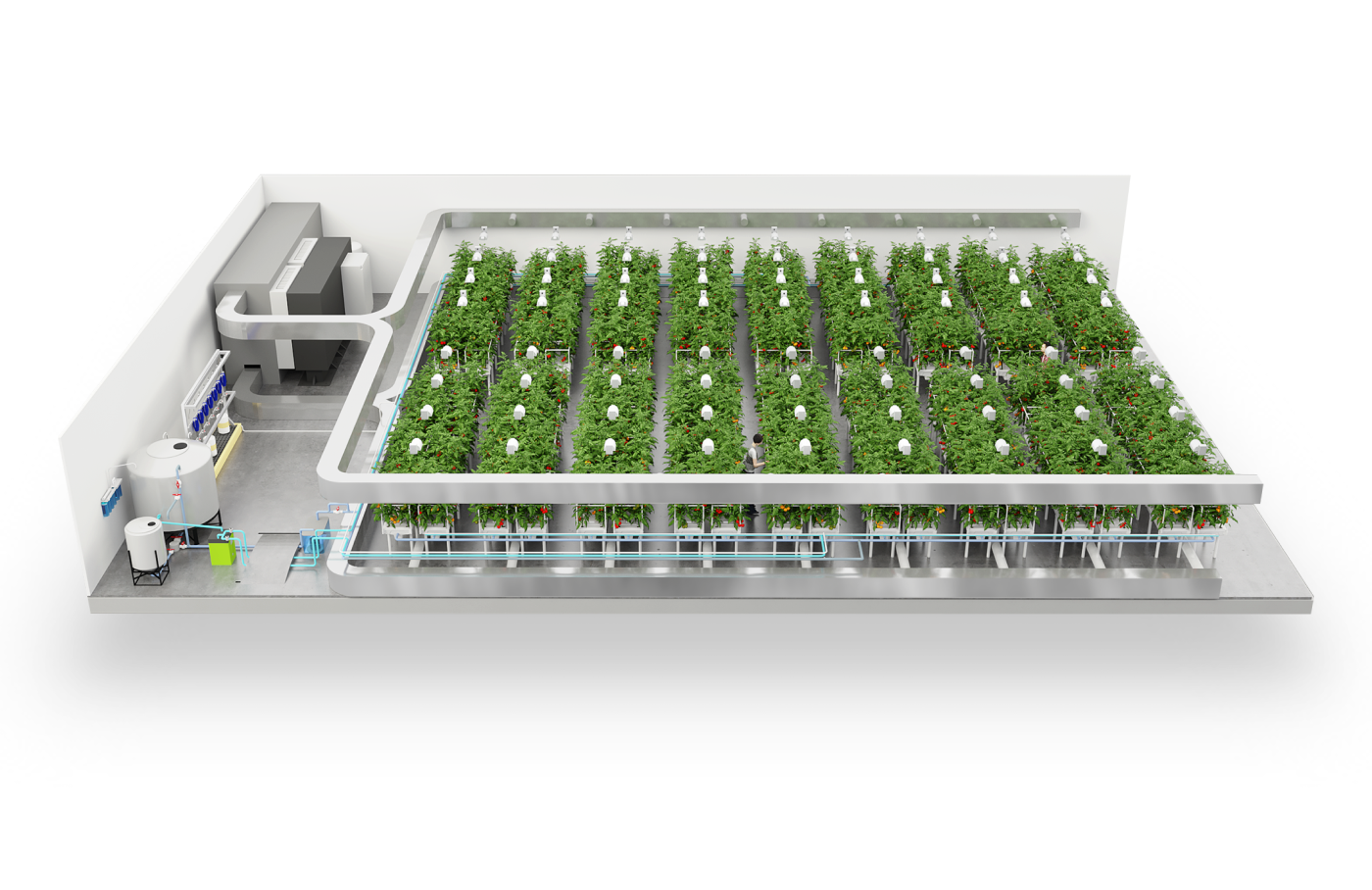 3D plants Redis Startup Web aeroponics growing system hydroponics nft landing