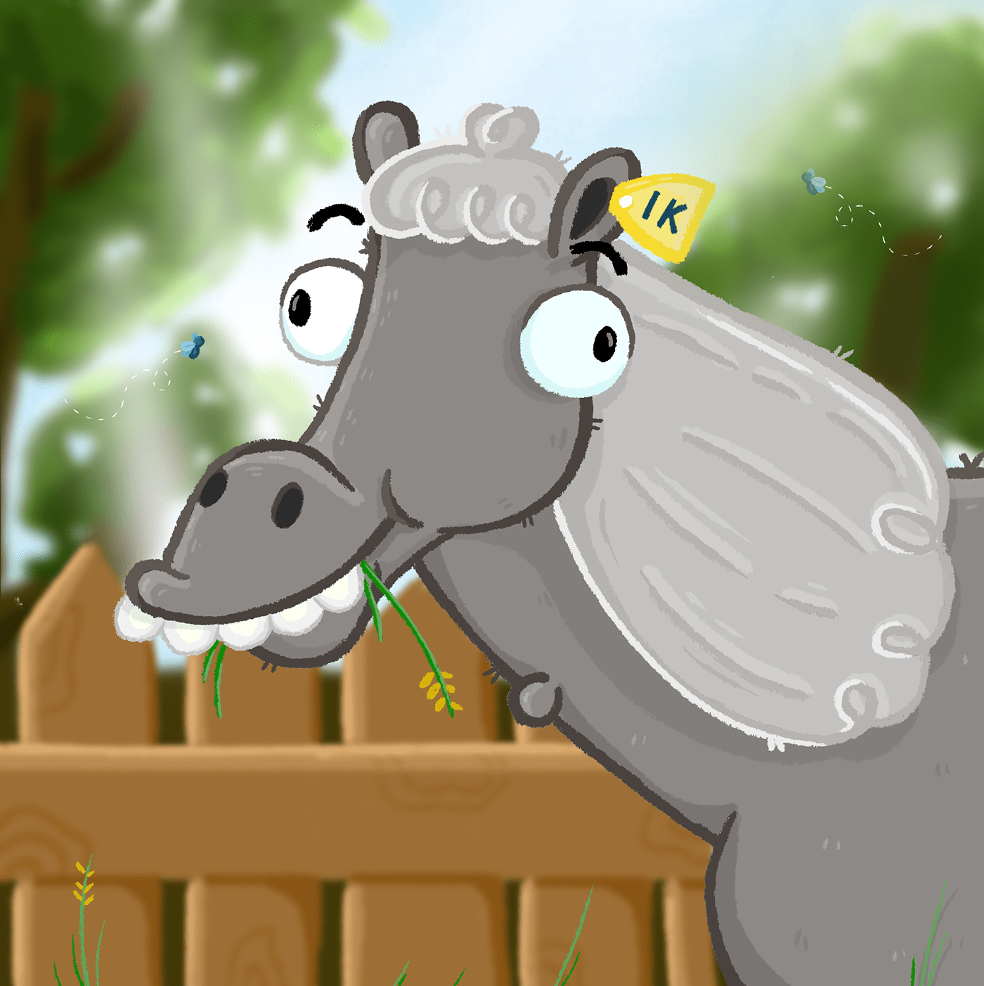 animal illustration animation  character illustration charcater childrens book Digital Art  donkey horse ILLUSTRATION  kids drawing