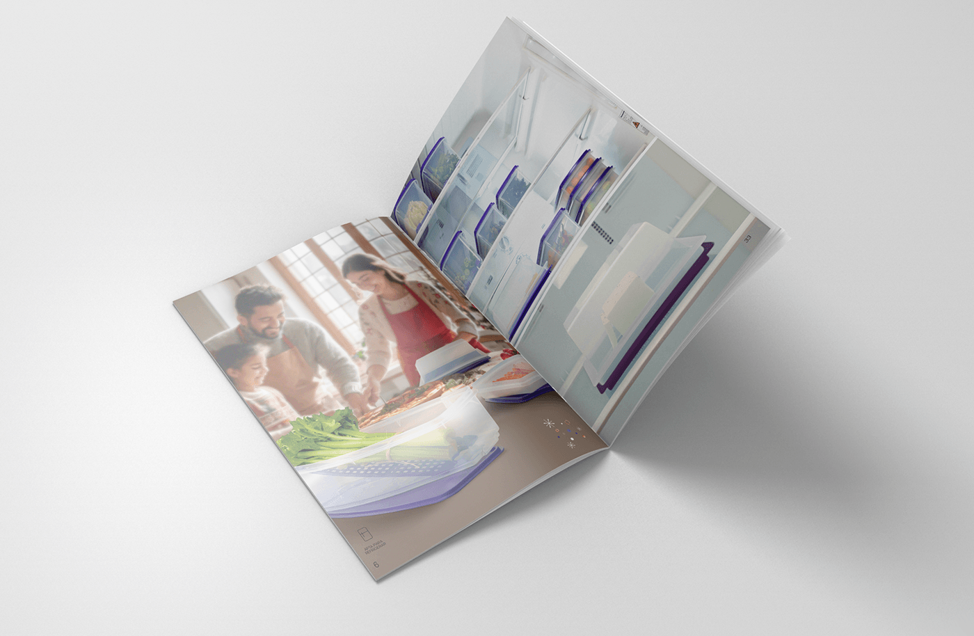cover design magazine Catalogue design Product Photography tupperware fridge