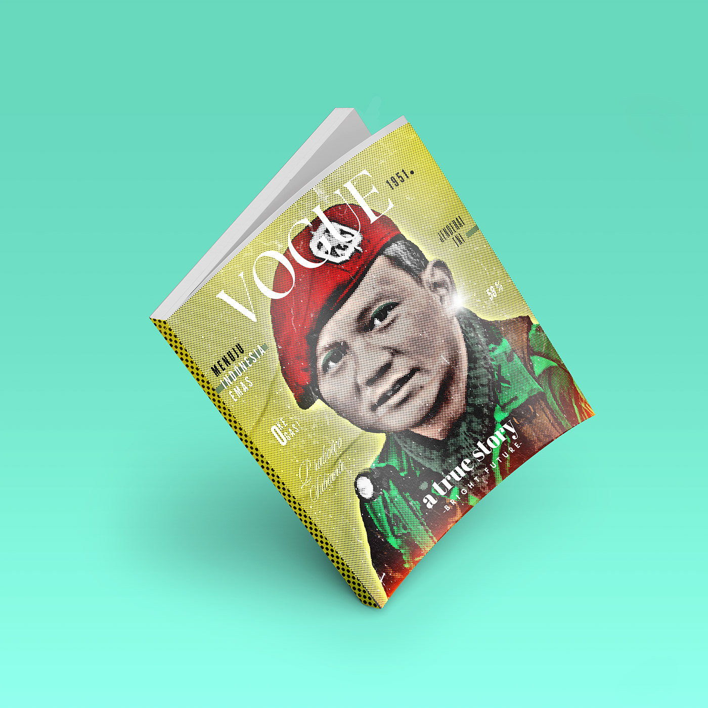 Prabowo vogue magazine Magazine design graphic design  Mockup cover design Cover Book ILLUSTRATION  Digital Art 