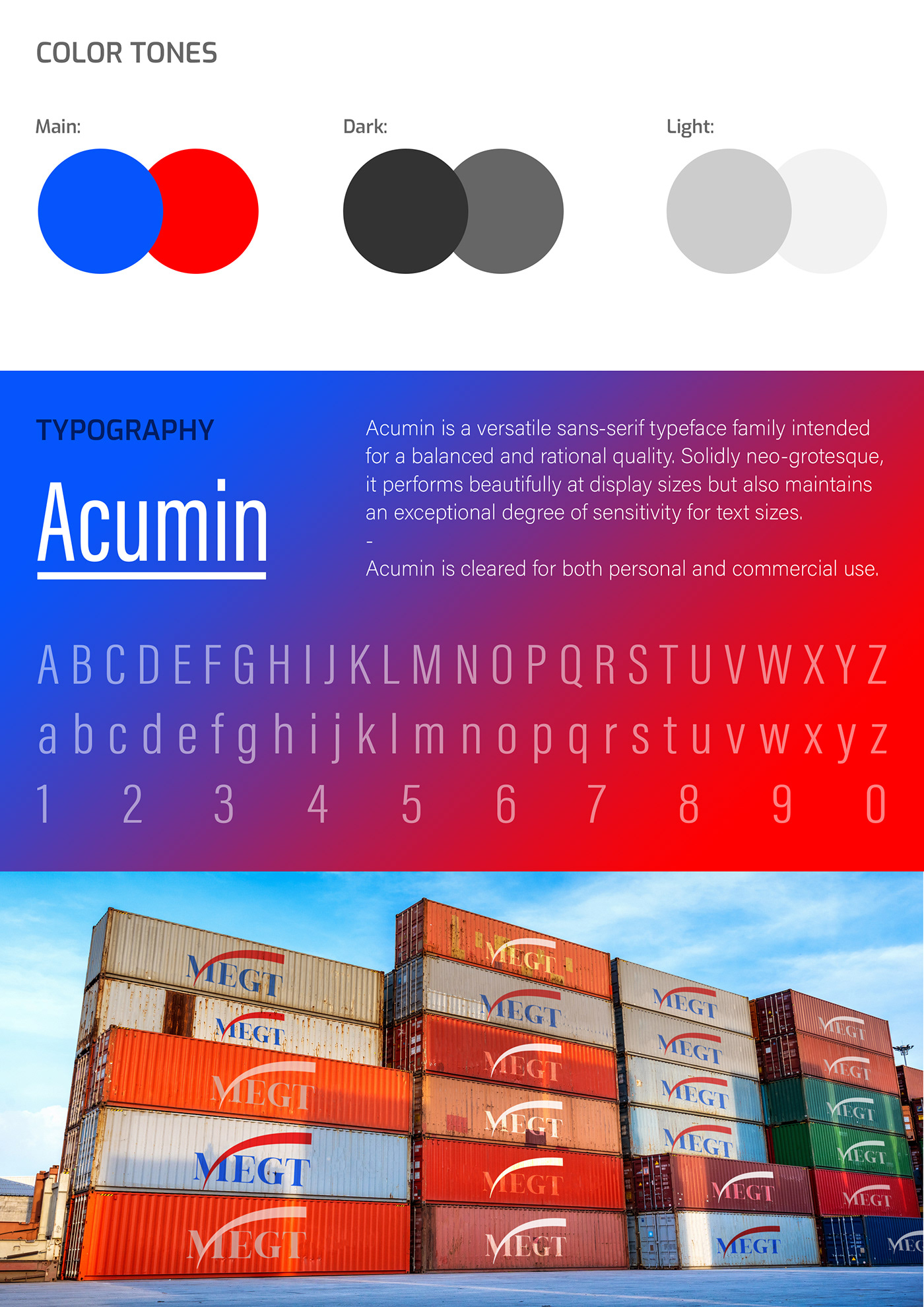 brand identity Branding Identity container MEGT middle east middle east group trans sea ship shipping هوية هوية بصرية