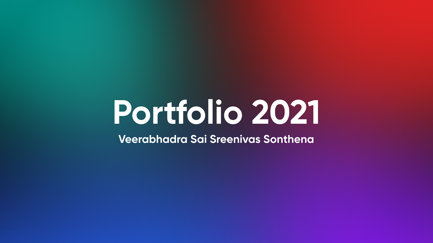 animation  branding  cool CV design thinking gradient portfolio portfolio 2021 Sai Sreenivas sonthena