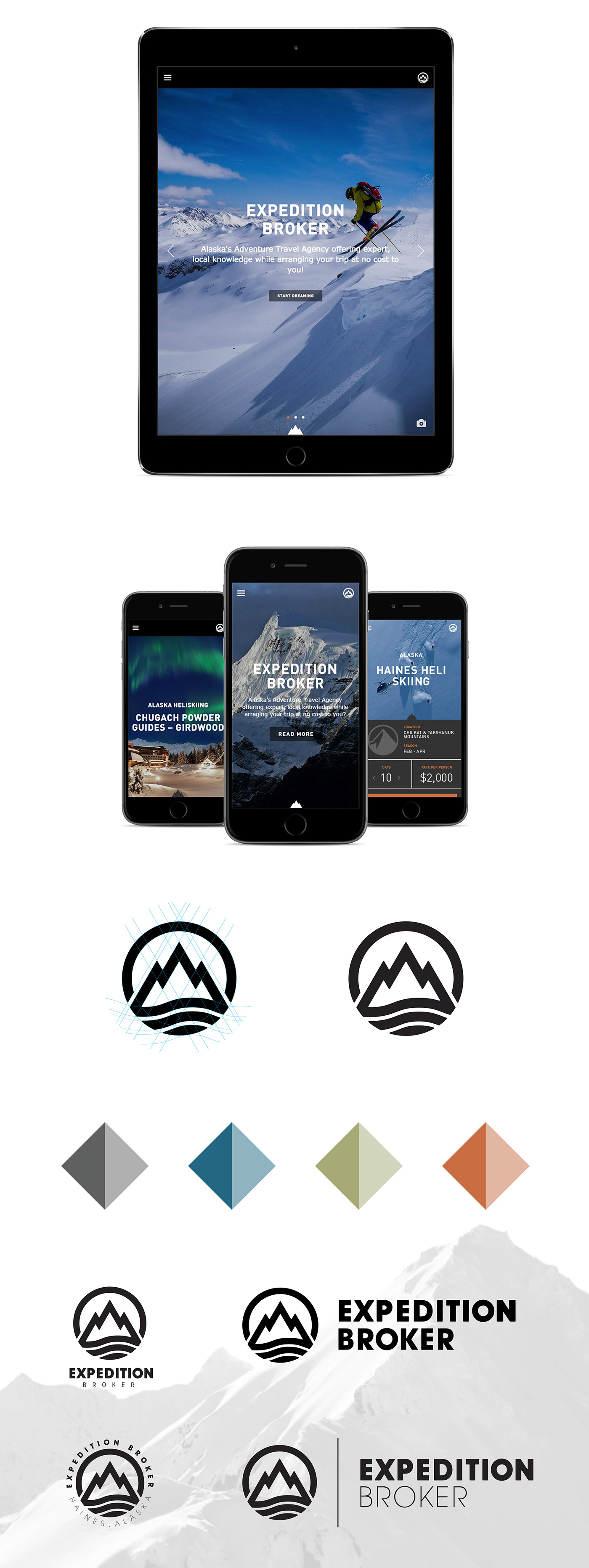 adventure outdoors action sports fishing skiing surfing expedition Website logo identity design Website Design camping Nature