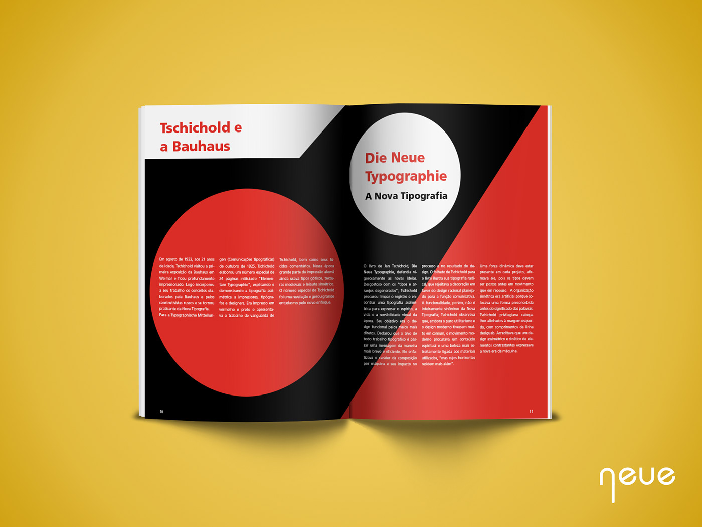 bauhaus design editorial neue graphic design  magazine revista design gráfico editorial design  escola bauhaus design Bauhaus