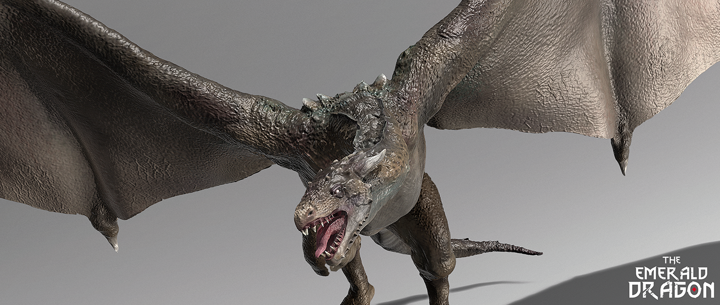 dragon medieval Sculpt Game Art Zbrush digital 3d 3D characters creatures Matte Painting