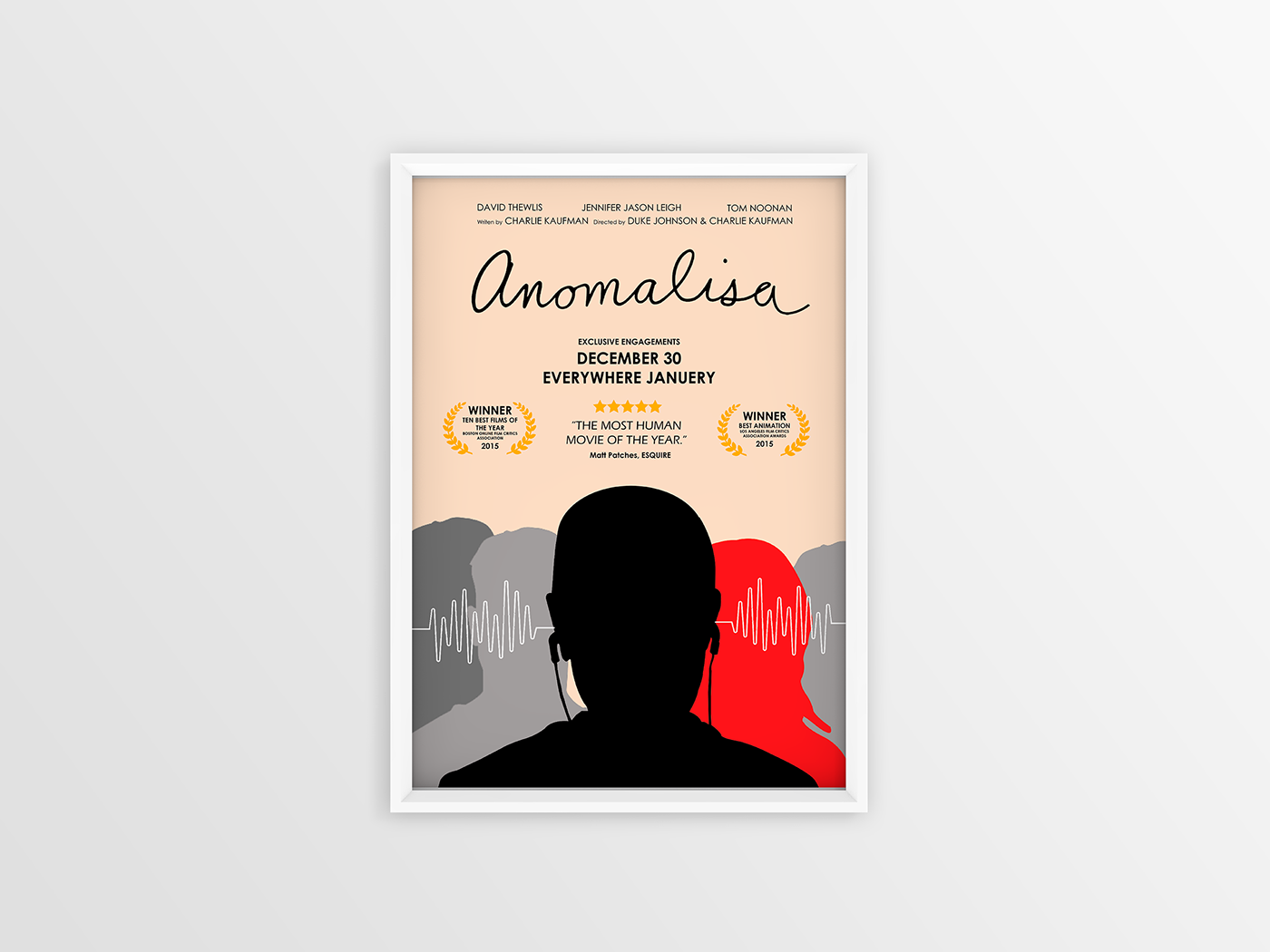 anomalisa movie Filme cartaz poster design gráfico graphic design  edição edition