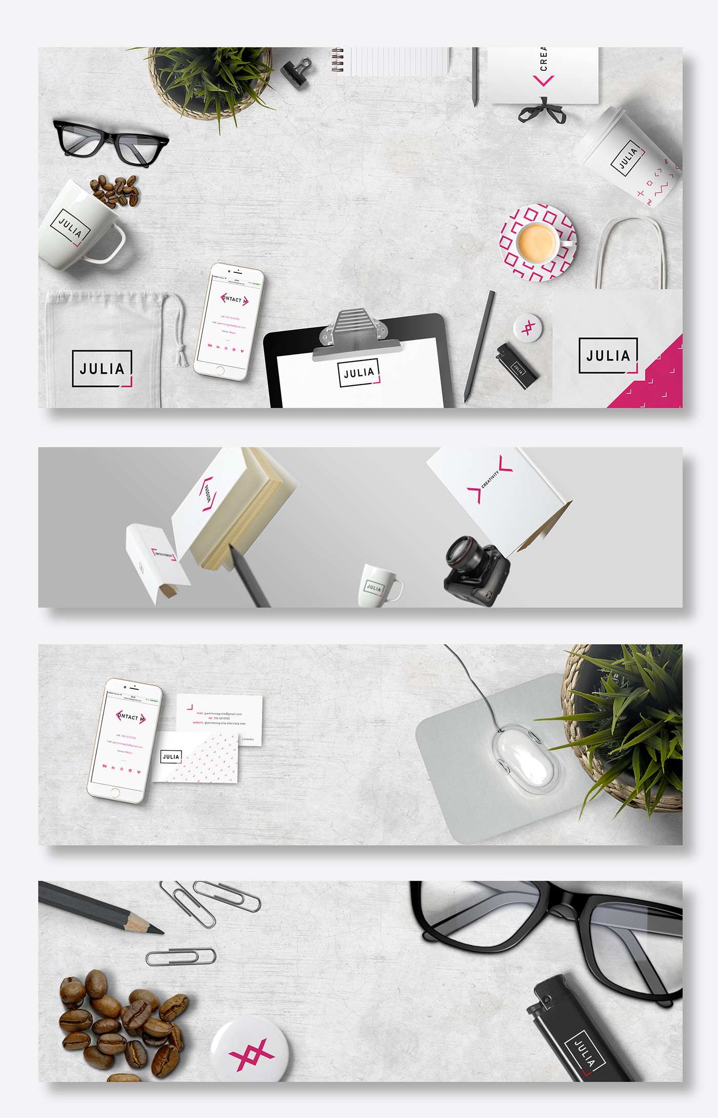 Personal Identity brand Personal Brand pink CV web site gif Creativity passion UI ux