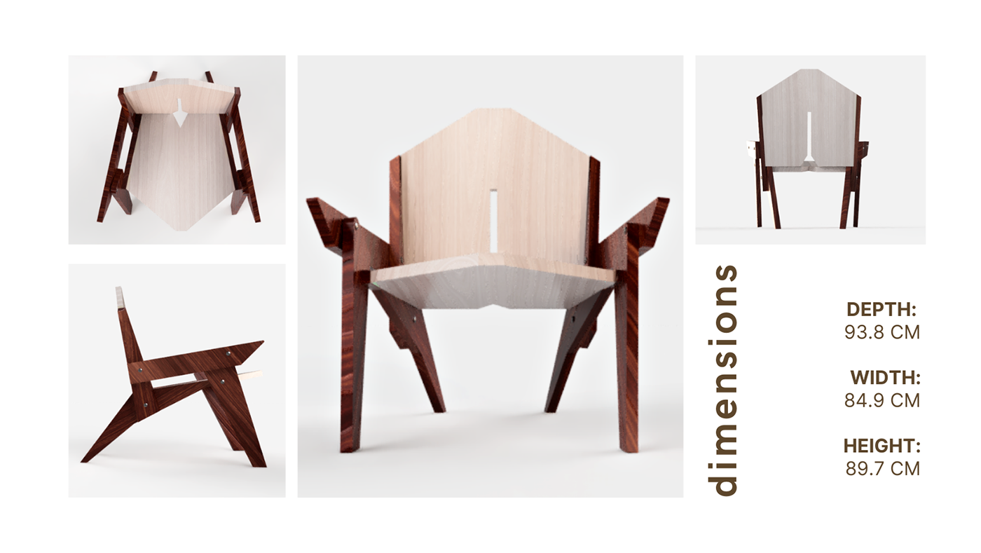 furniture chair design wood chair flatpack flatpack furniture 3D model
