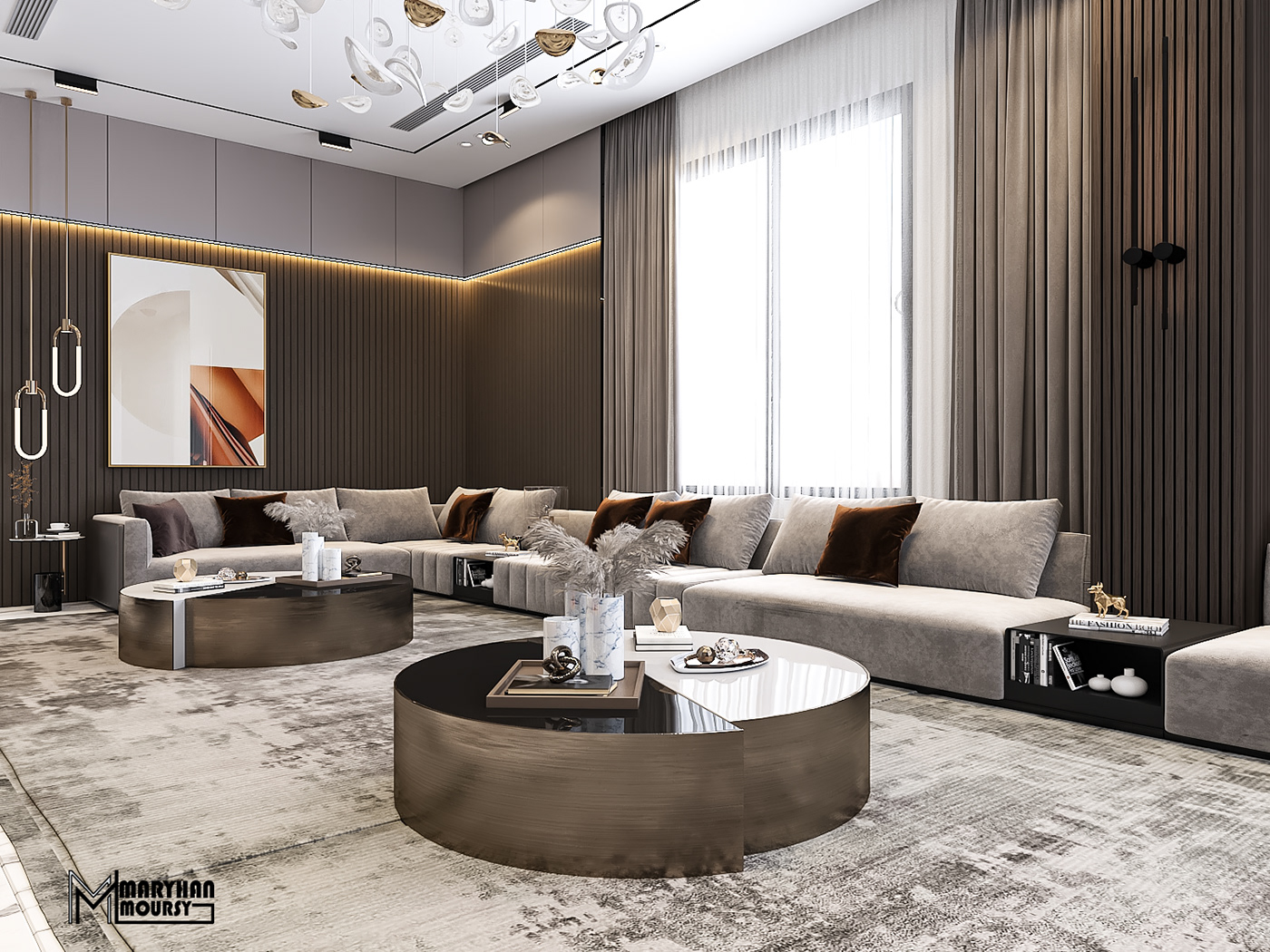 3D 3ds max architecture design interior design  luxury MAJLIS modern Render vray