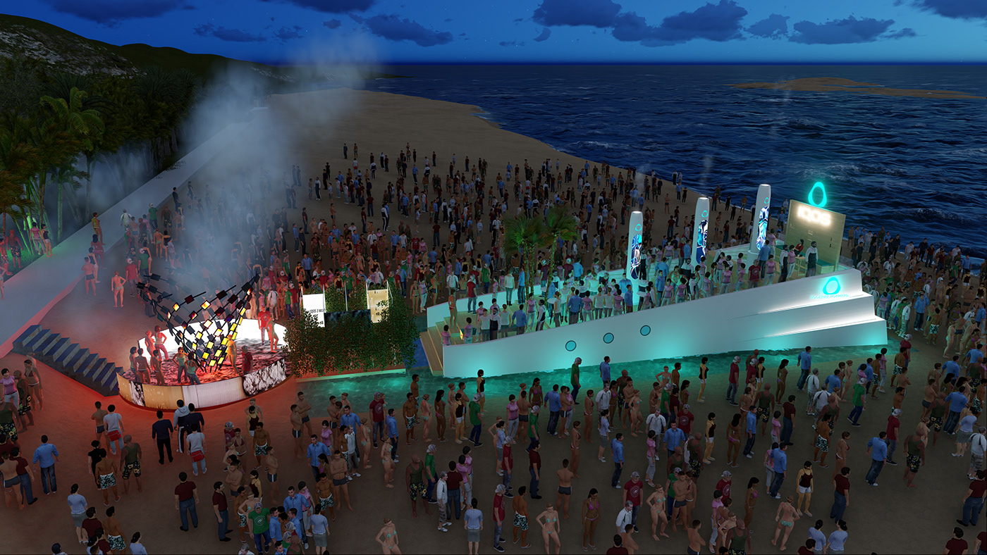 3D animation  club concept concert DANCE   Event festival music party