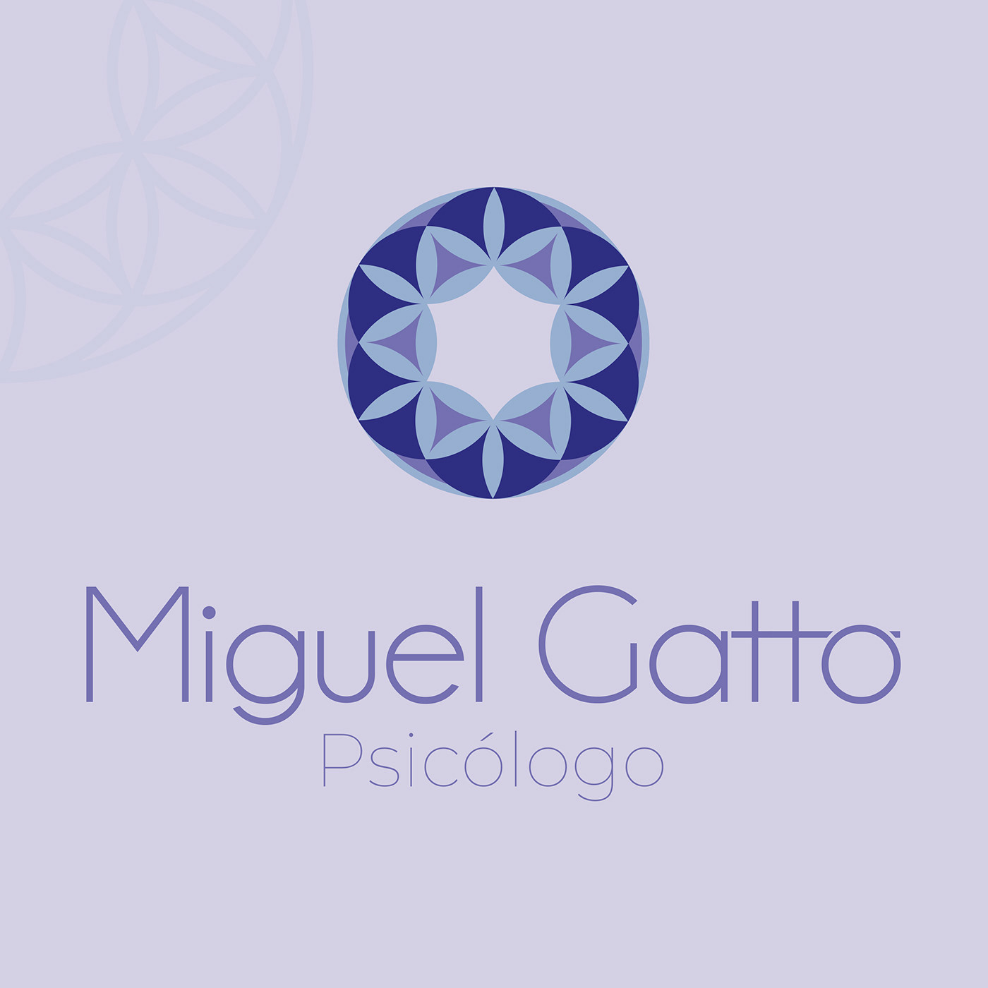 cartão identidade visual IDV logo psicologia psicologo