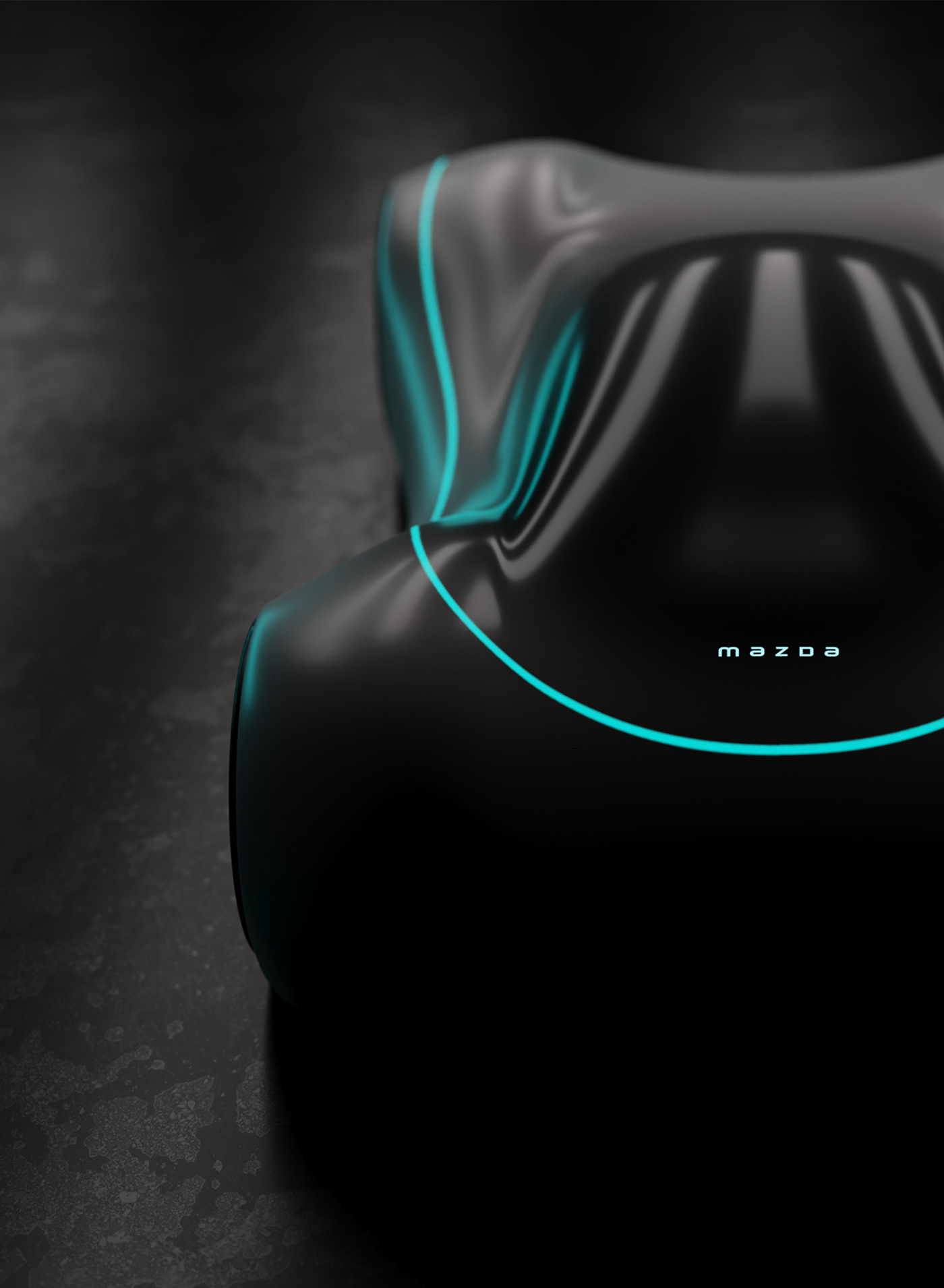 mazda logo rebranding concept car futuristic CGI animation  branding  Brand Design identity