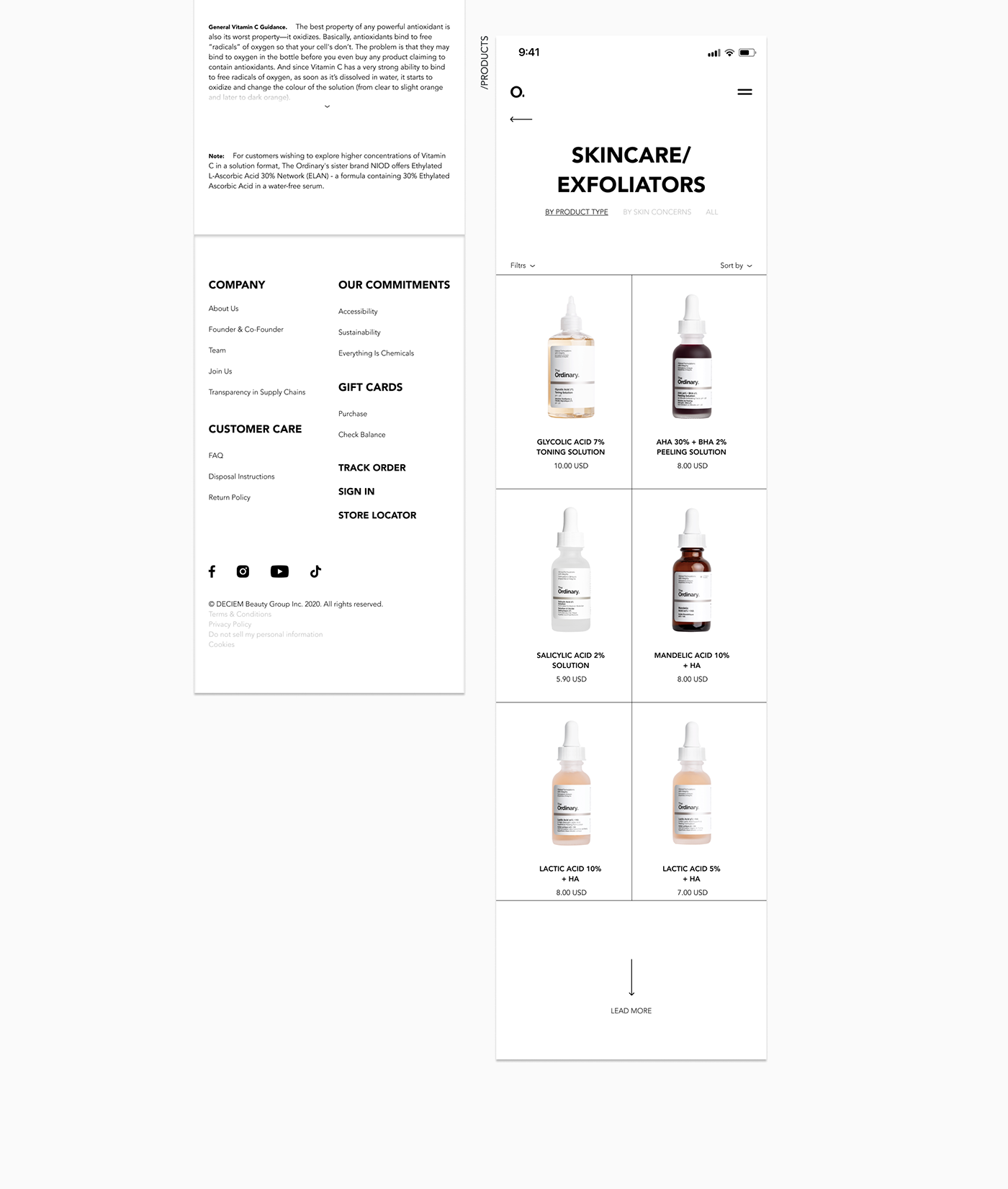 cosmetics e-commerce e-shop e-shop design Ecommerce Figma UI/UX Web Design  Website Website Design
