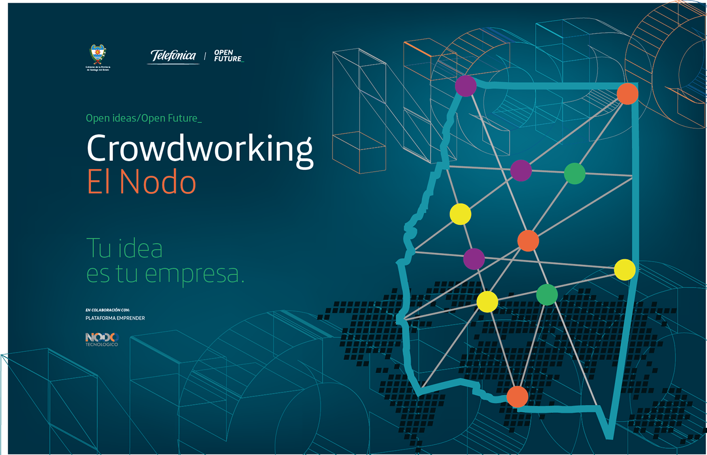 crowdworking entrepreneurship   open innovation innovation Technology brand identity startups Telefonica telefonica open future