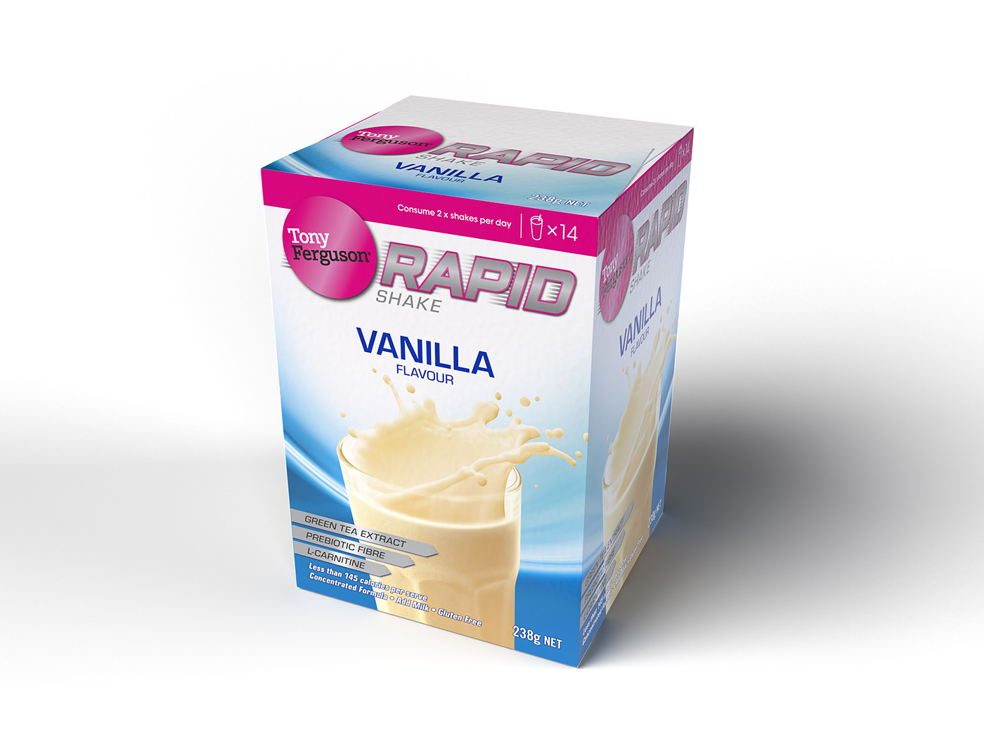 The Vanilla variant from the Tony Ferguson Rapid Shake range.