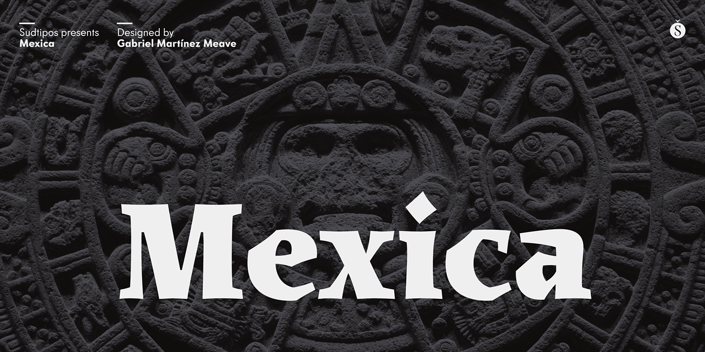 mexico typography   font sudtipos Meave graphic design  type design