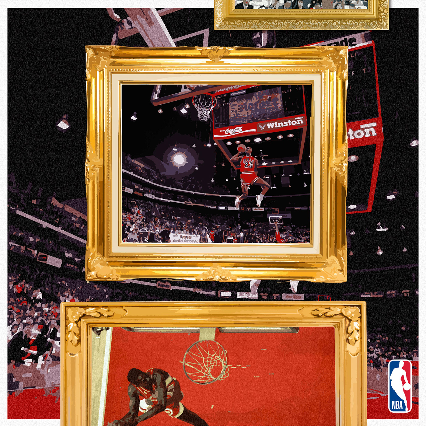 NBA basketball vintage Classic sports Sports Design Graphic Designer Kobe Bryant Michael Jordan ESPN