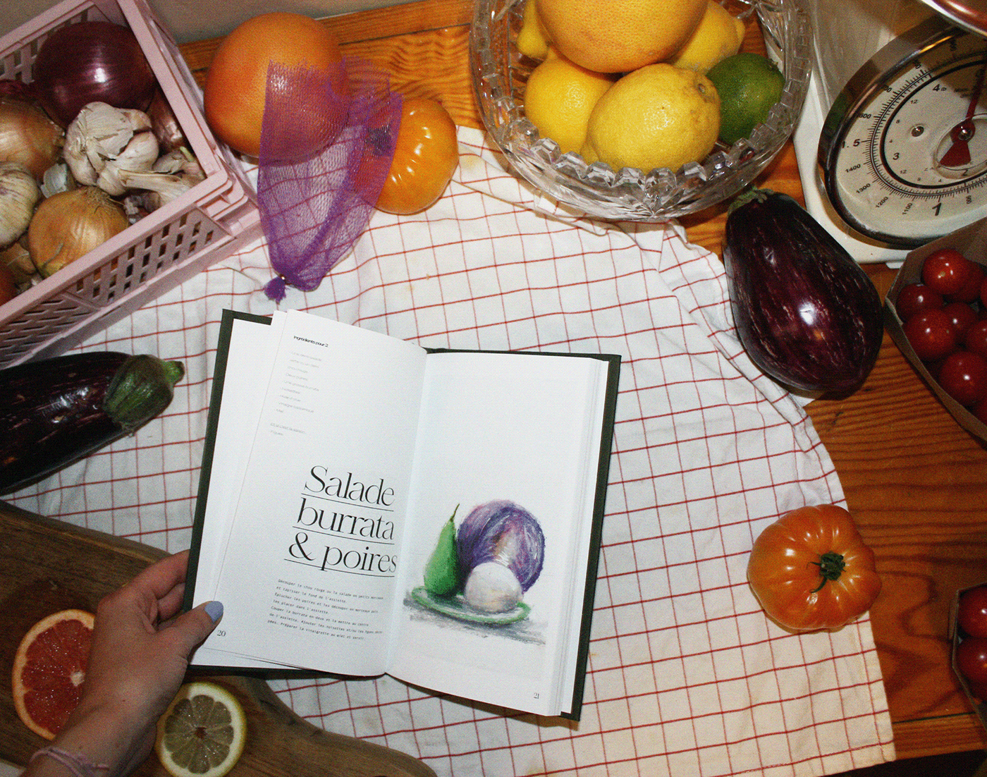 art direction  Cook Book edition editorial Food  graphic design  ILLUSTRATION  Layout oil pastel recipes